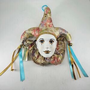 Vintage Naturally New Orleans Good Luck Wall Hanging Mask w tag